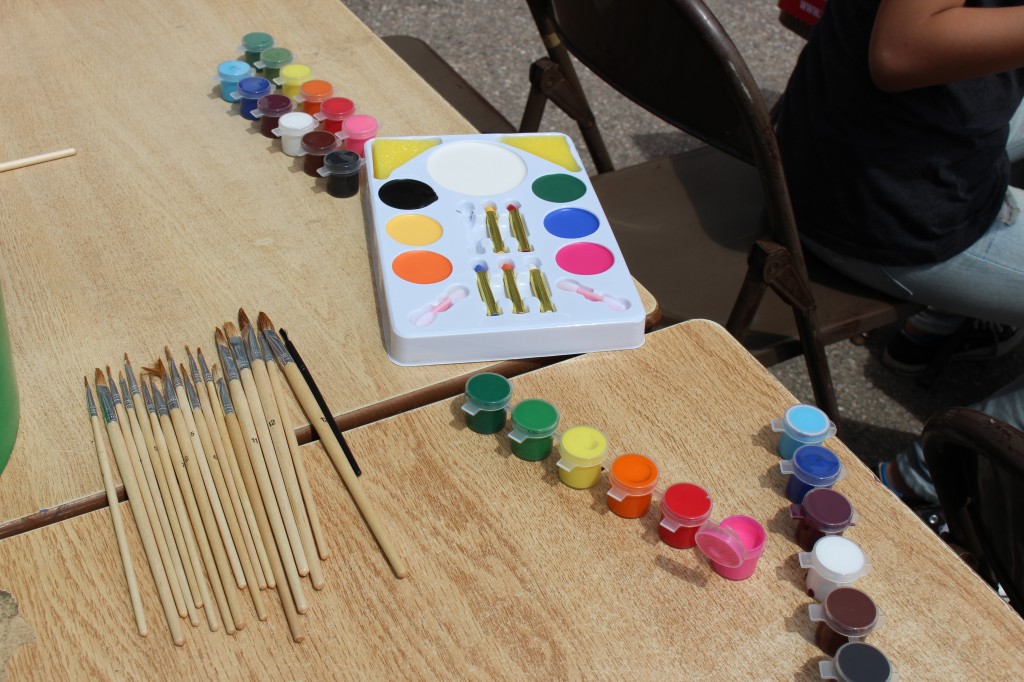 Students could get their face painted.