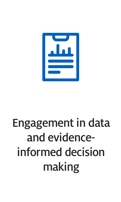 Engagement in data and evidence-informed decision making