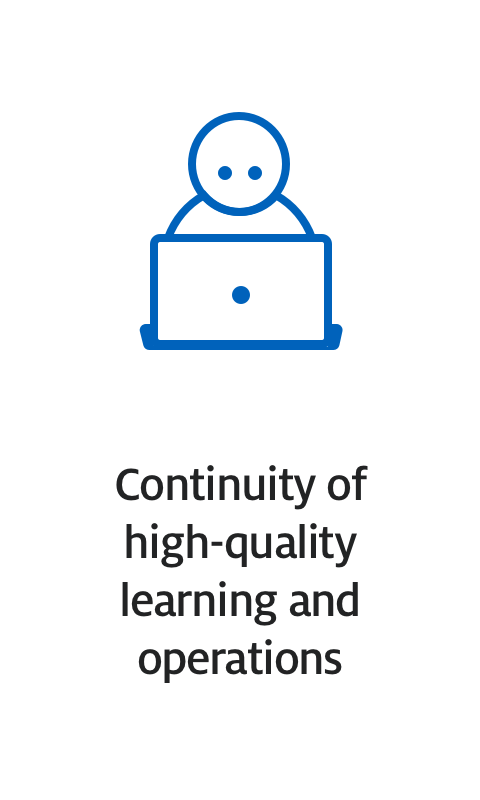 Continuity of high-quality learning and operations
