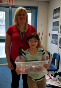 Lori and Thea at Westvale Public School