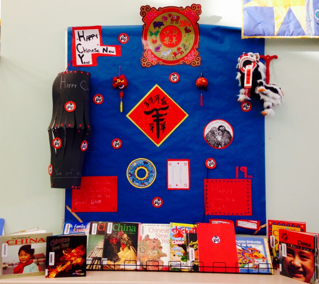 Students created this wonderful display of Chinese culture.