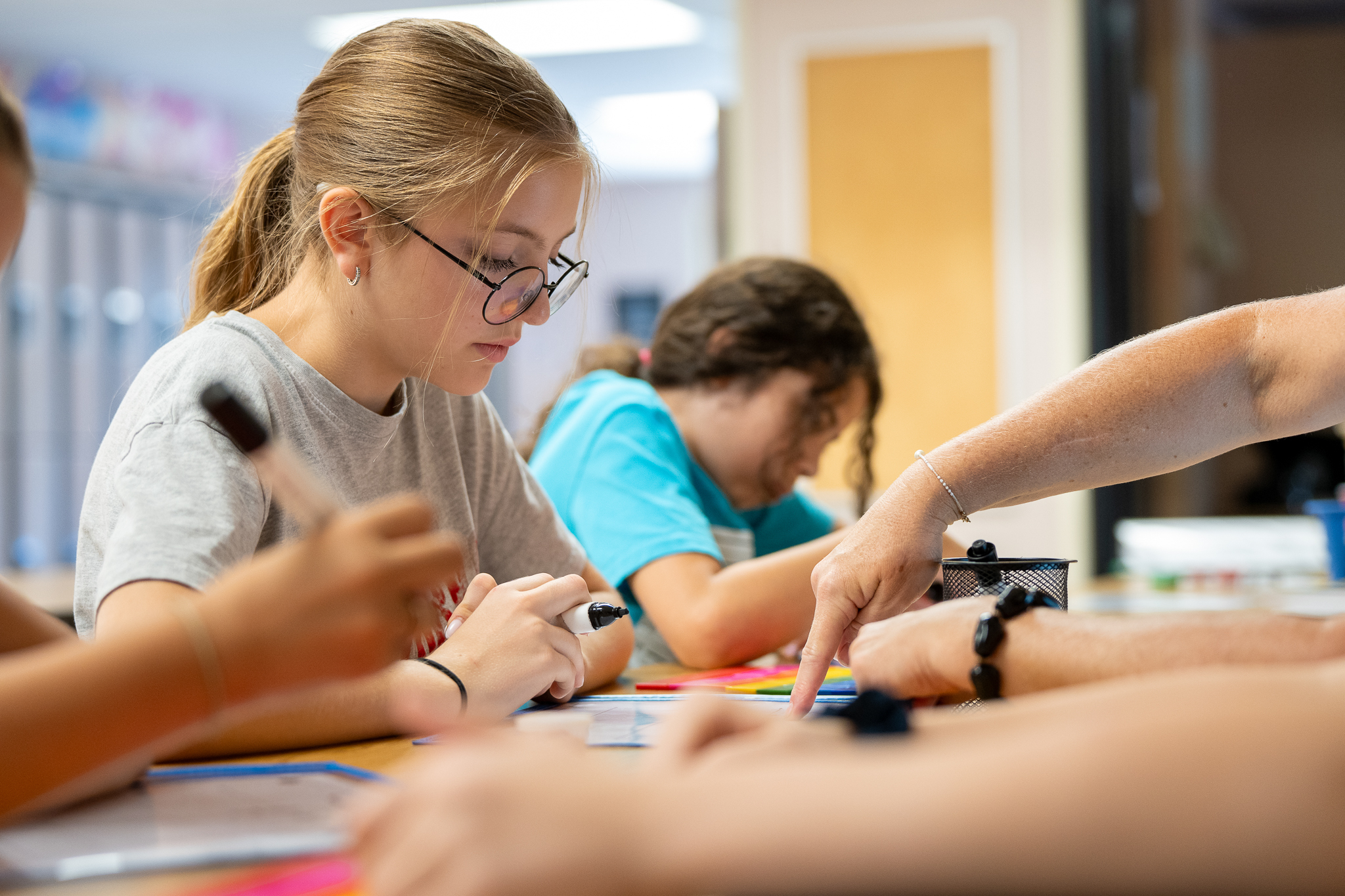 Students engaged in learning