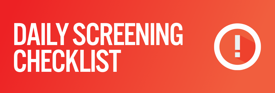 Daily Screening Checklist Button