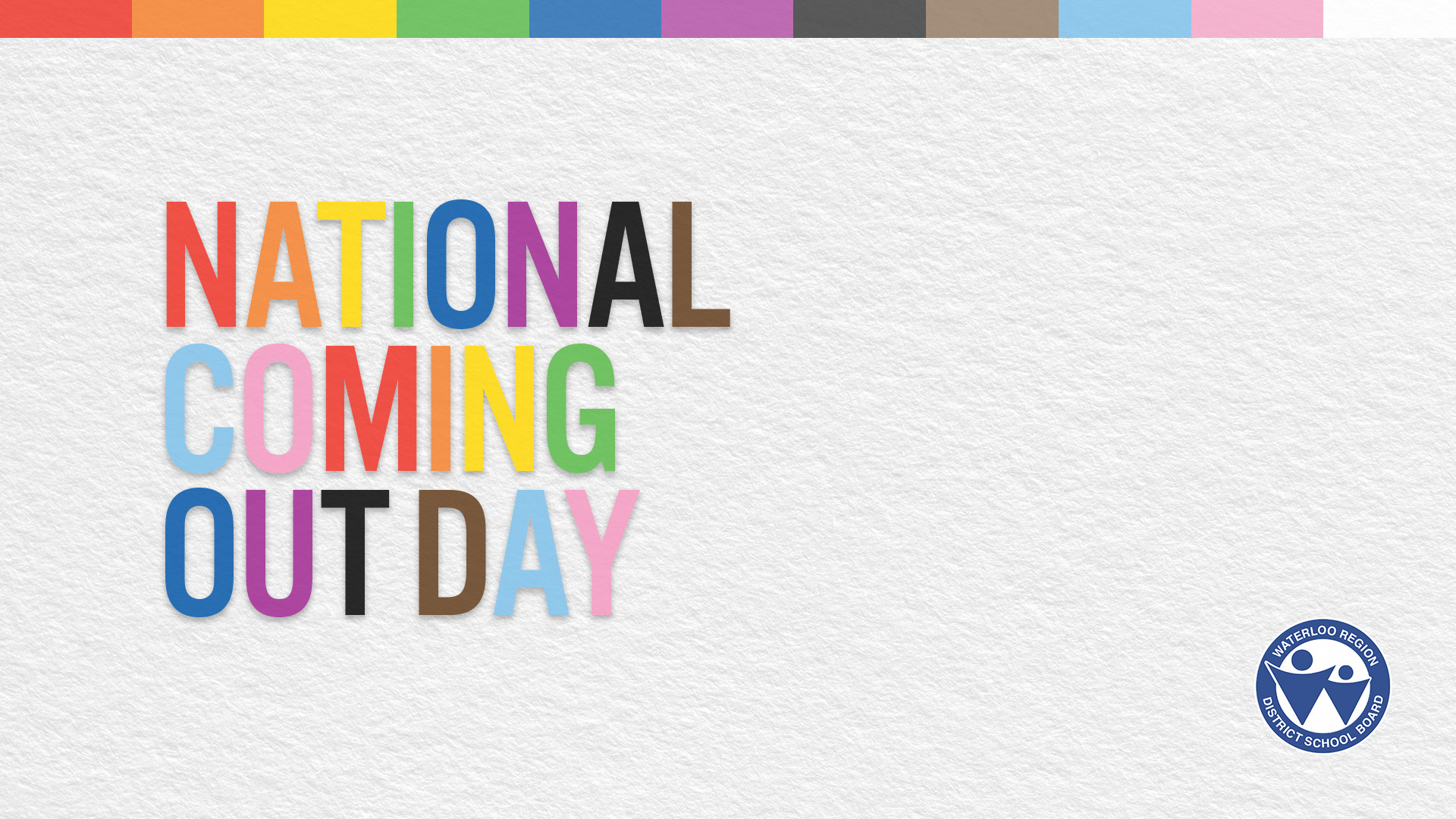 Marking Coming Out Day Waterloo Region District School Board (Waterloo Region District School