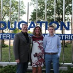 Kyle with Linda Fabi, and Mr. Ulmer from Grand River CI