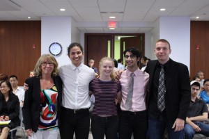 LtoR: Trustee Carol Millar, Mark Clubine, Hayley Birss, Andy Tahkar, and Ryan Barnes.