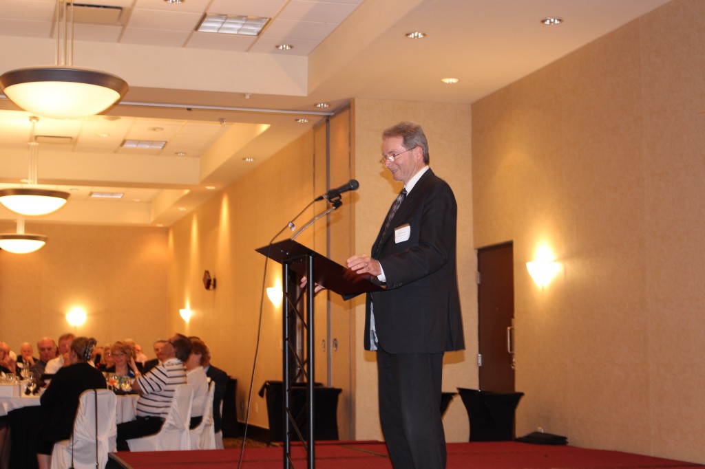 John Bryant, Director of Education, giving his well-wishes and remarks.