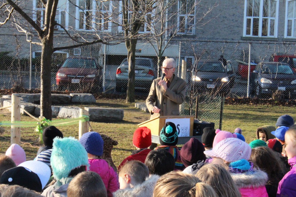 Mr. West thanking the Preston PS community for their ongoing support!