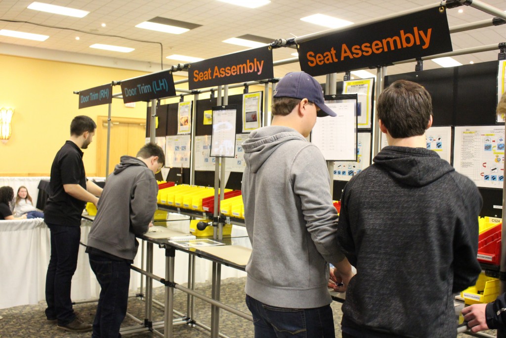 WRDSB students checking out one of the Skills Trade Day booths.