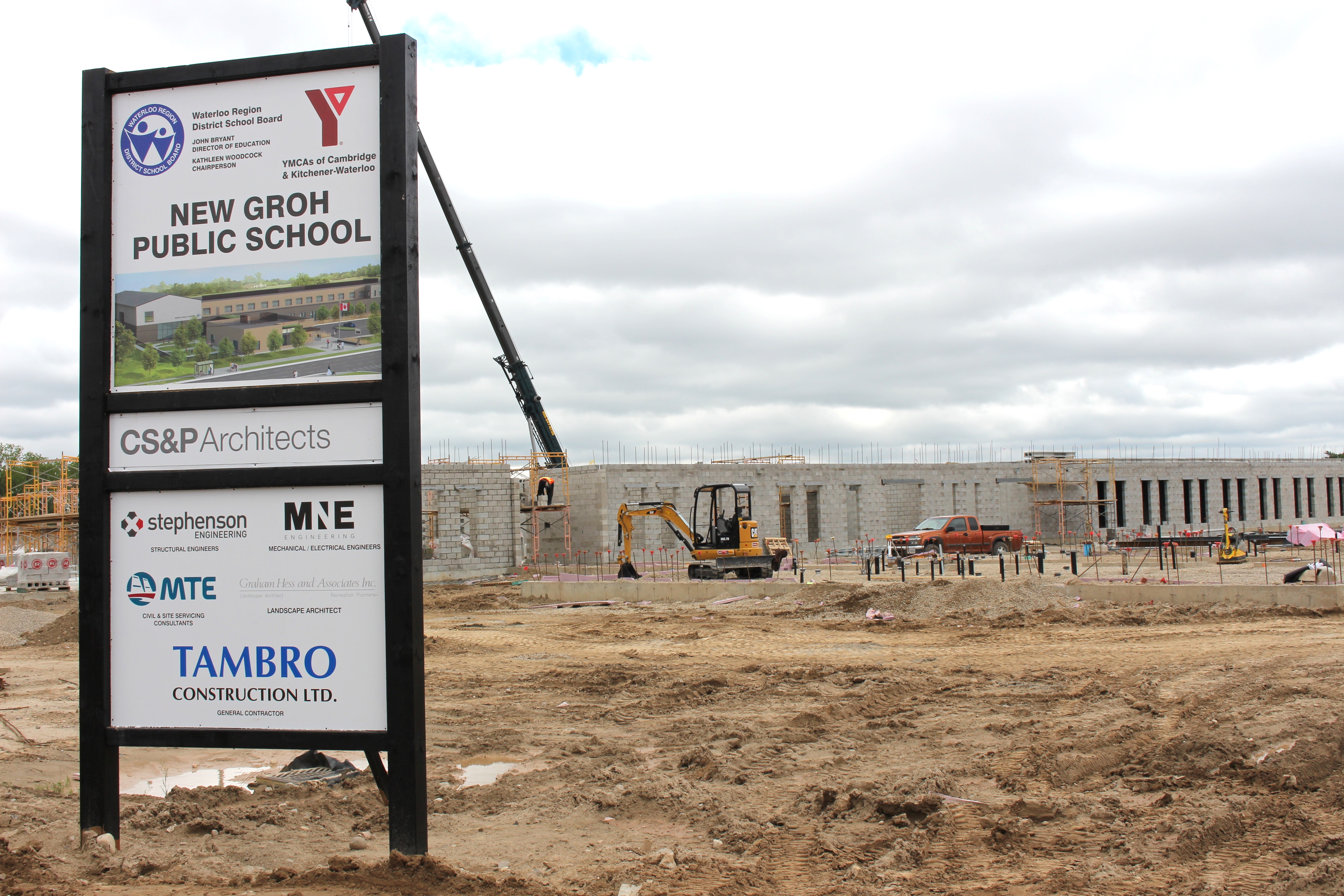 The site of our new south Kitchener elementary school, Groh PS.