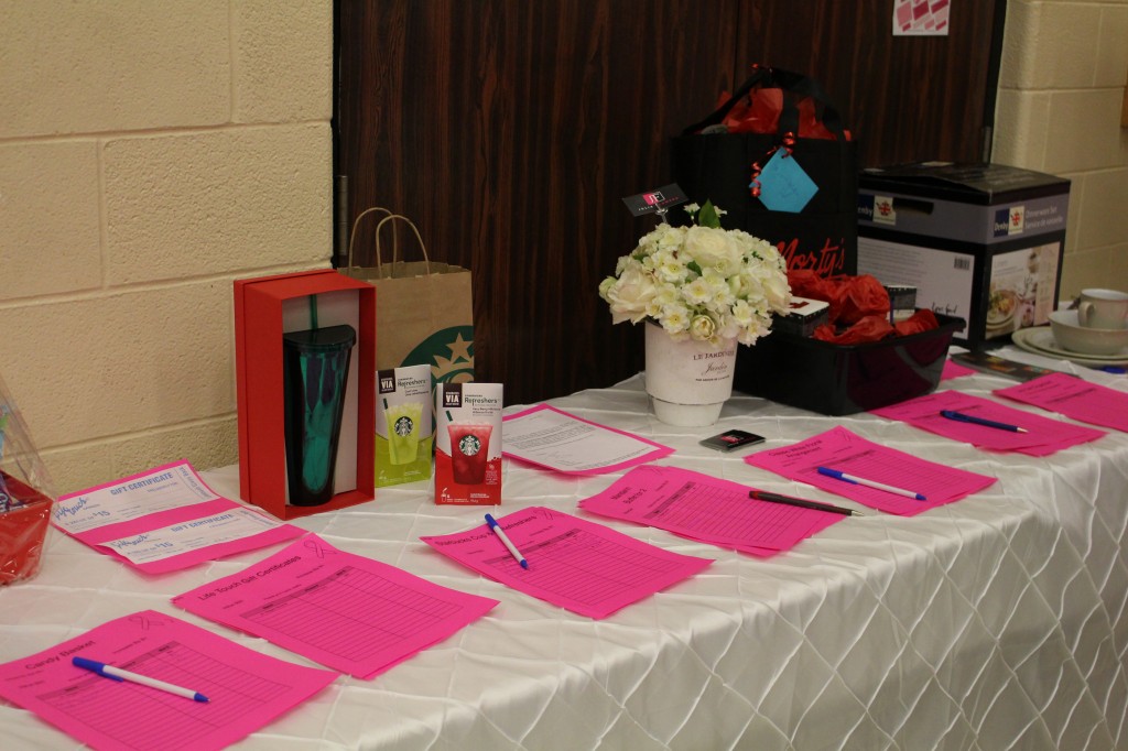 Just a sample of the 133 silent auction prizes.