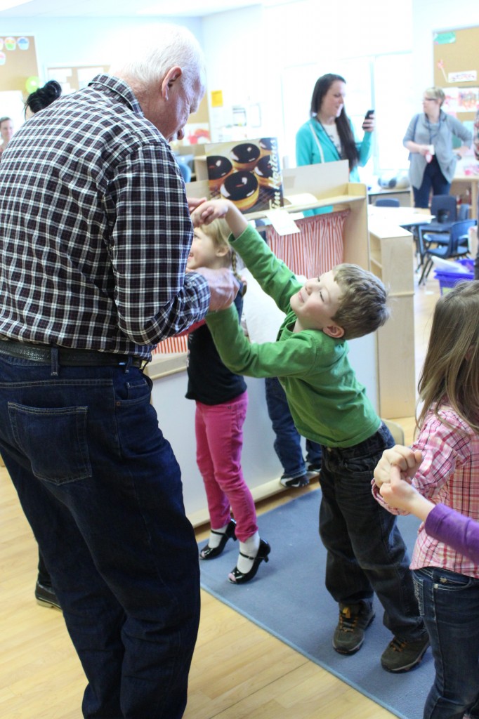 Taking time to dance and move around!