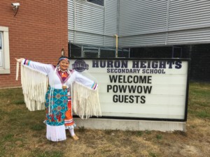 Maegan Boyter-Mandawoub at WRDSB's first ever powwow