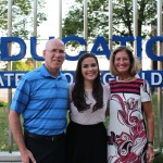 Gabrielle with Linda Fabi and Mr Passarelli from Southwood SS