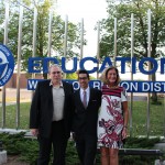 Kyle with Linda Fabi and Mr. Stemmler from Bluevale CI