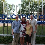 Keith with Linda Fabi and his family.