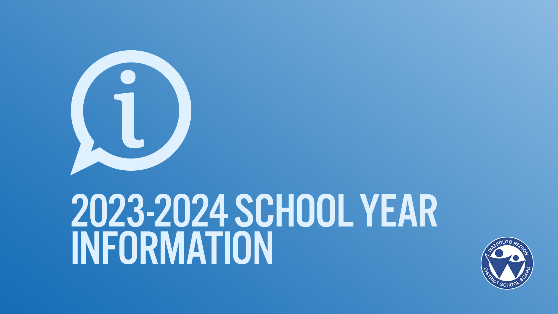 2023-2024 School Year Information