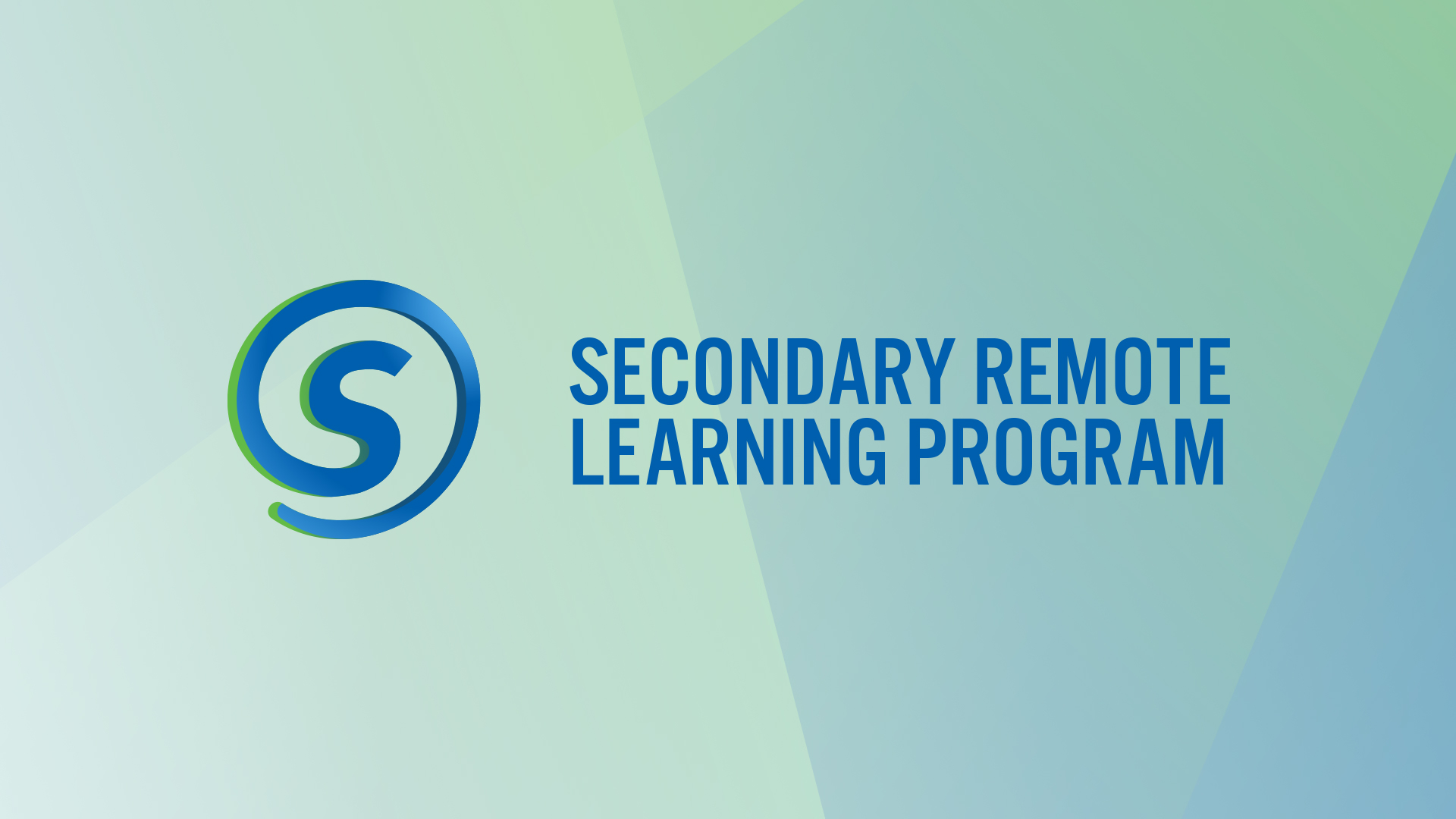 Secondary Remote Learning Program