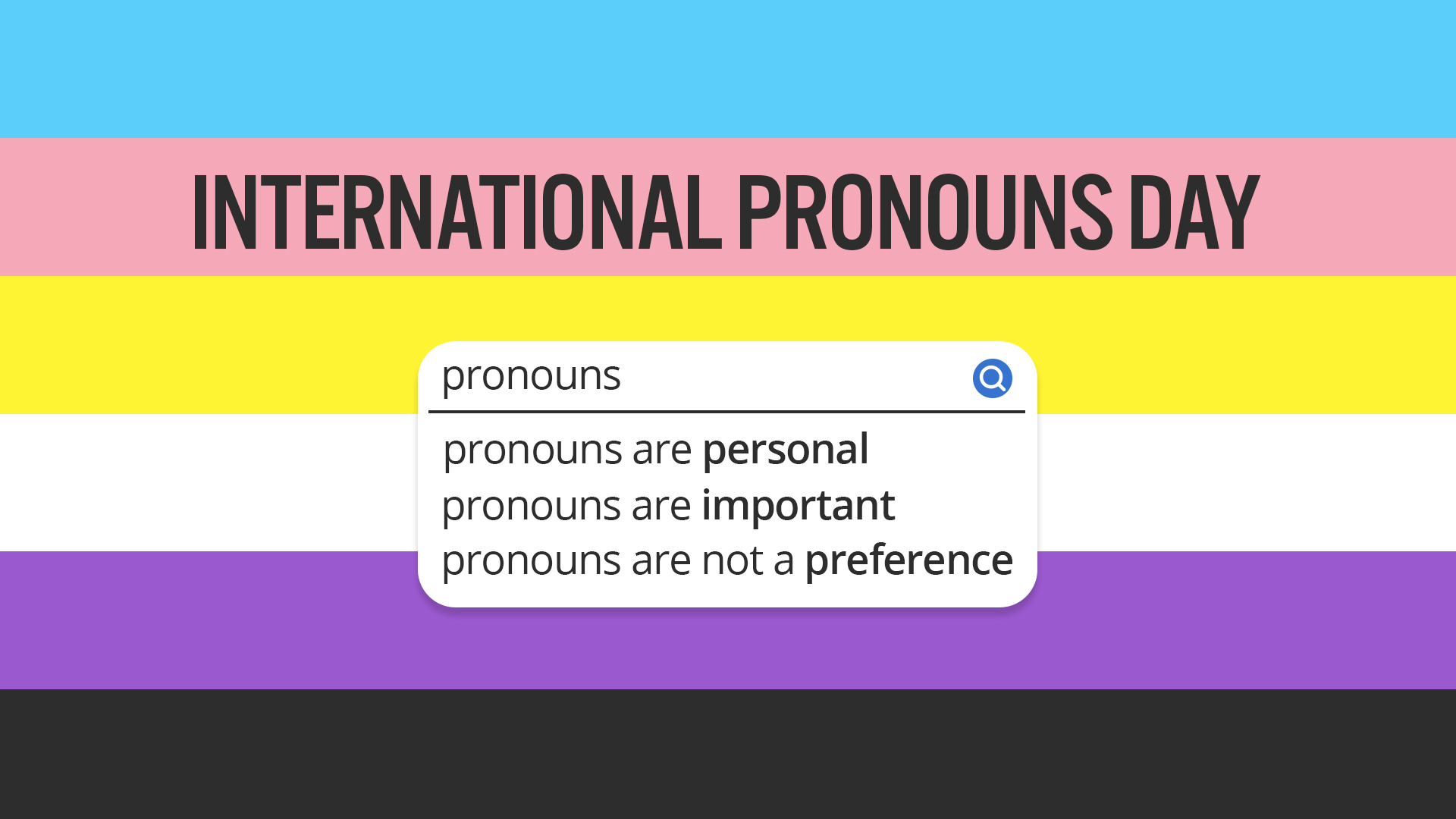 October 19 is International Pronouns Day Waterloo Region District