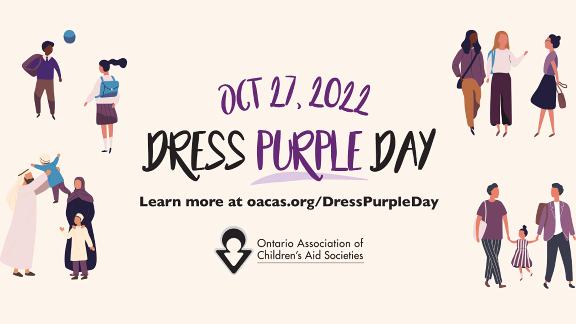 Hãy cùng chúng tôi lan tỏa những thông điệp đầy ý nghĩa trong ngày Awareness Dress Purple Day. Ngày này được tổ chức nhằm tăng cường nhận thức về nạn bạo lực gia đình và gây quỹ để giúp đỡ các nạn nhân của nó.