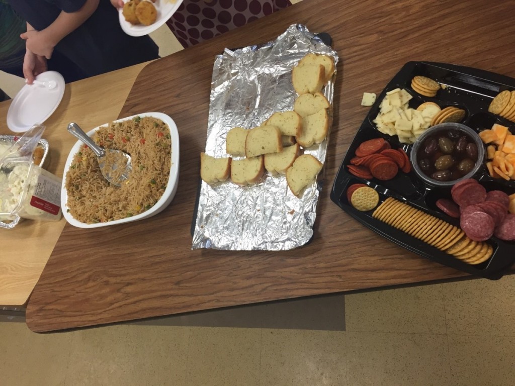 A great variety of food for the potluck.